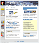 2BrightSparks Homepage: click for larger image