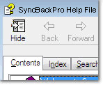 SyncBackSE Help File: click to enlarge