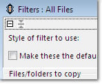 Filters Window: click to enlarge