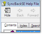 SyncBackSE Help File: click to enlarge