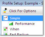 Profile Setup: Expert Mode - Simple: click to enlarge