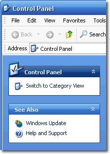Control Panel: click to enlarge