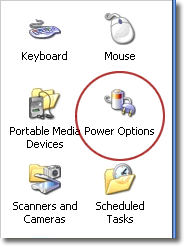 Power Options: click to enlarge