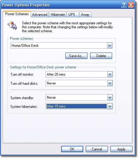 Power Options 3 screenshot