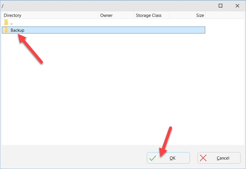 Change the backup path on Google Drive